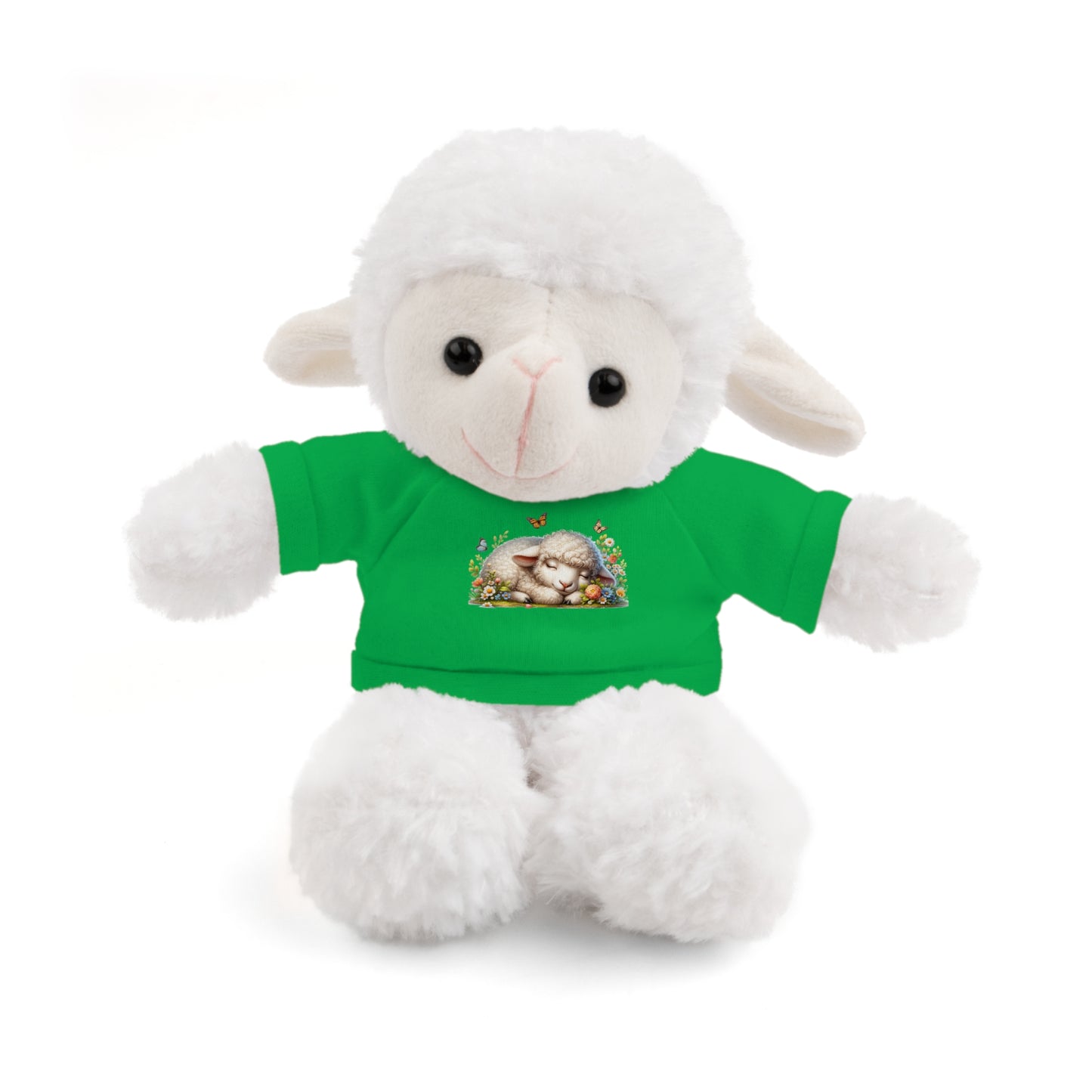 Stuffed Animals with Tee - Adorable Personalized Plush Toy, Baby Shower Gift, Kids' Birthday Party, Cuddle Buddy, Gift for All Occasions