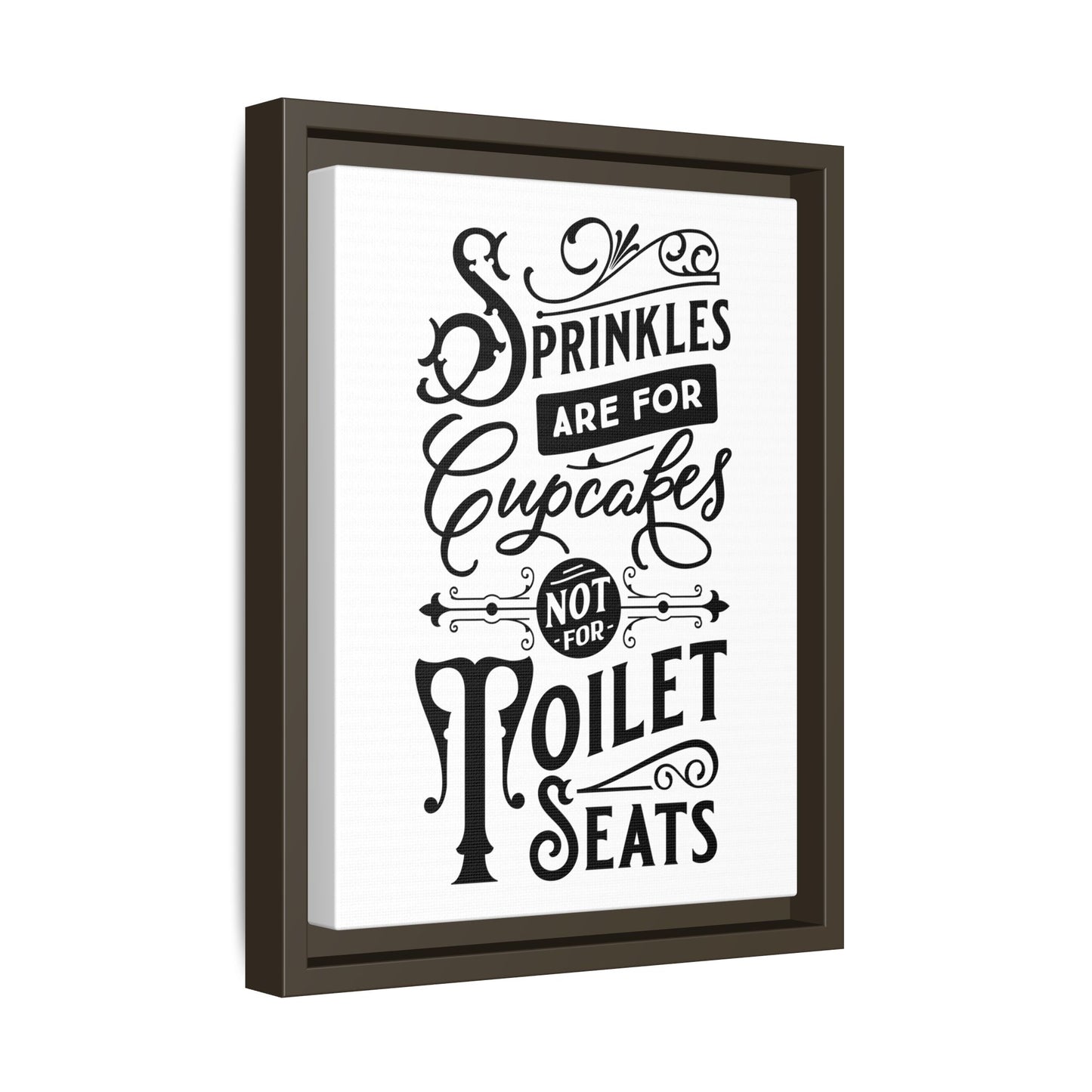 Framed Wall Art Print - Kitchen Decor, Funny Quote Art, Gift for Bakers, Home Sweet Home, Cupcake Lover Decor