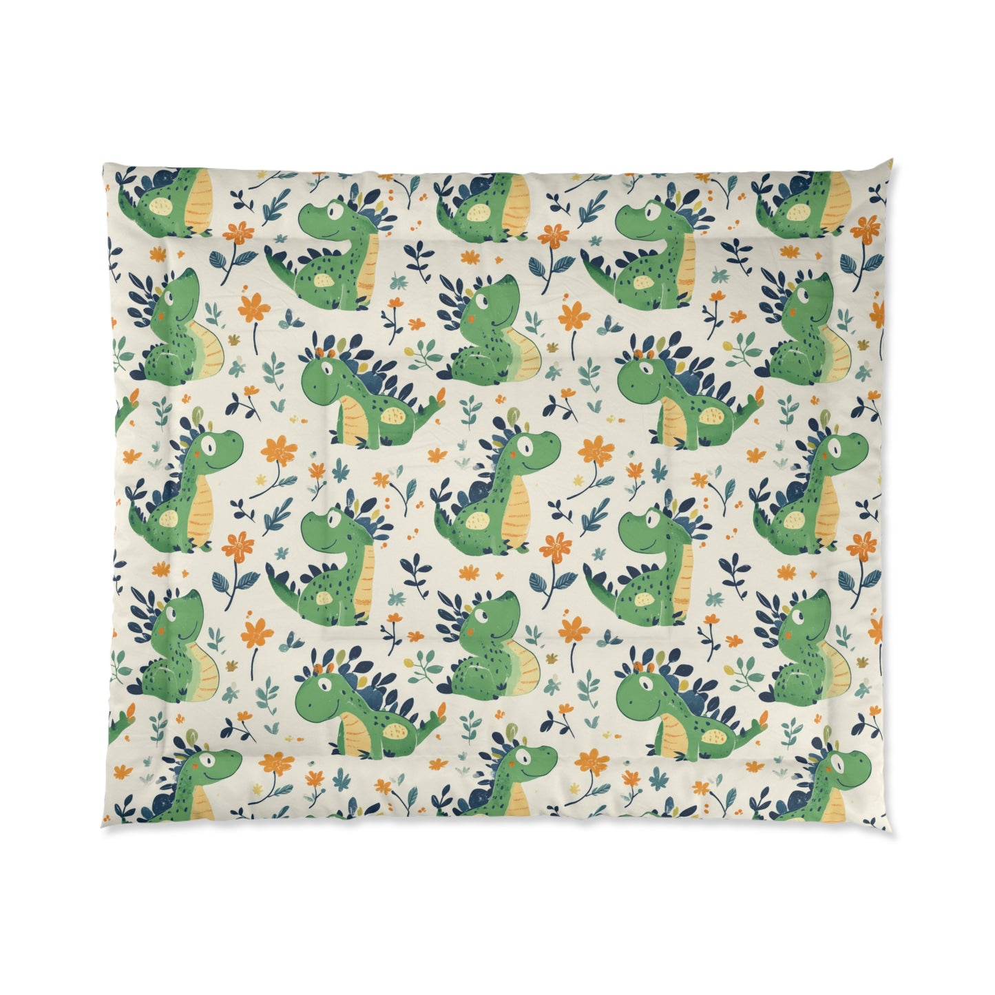 Dinosaur-Themed Comforter for Kids, Cute Kids Bedding, Fun Bedroom Decor, Gift for Baby Showers, Nursery Essentials