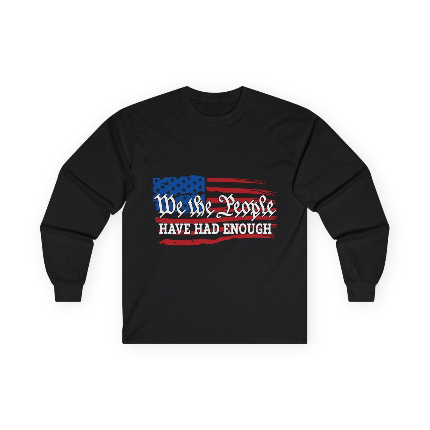 American Flag Long Sleeve Tee, Patriotic Shirt, Fourth of July Apparel, Casual Wear, Unisex Graphic Top, Independence Day Gift