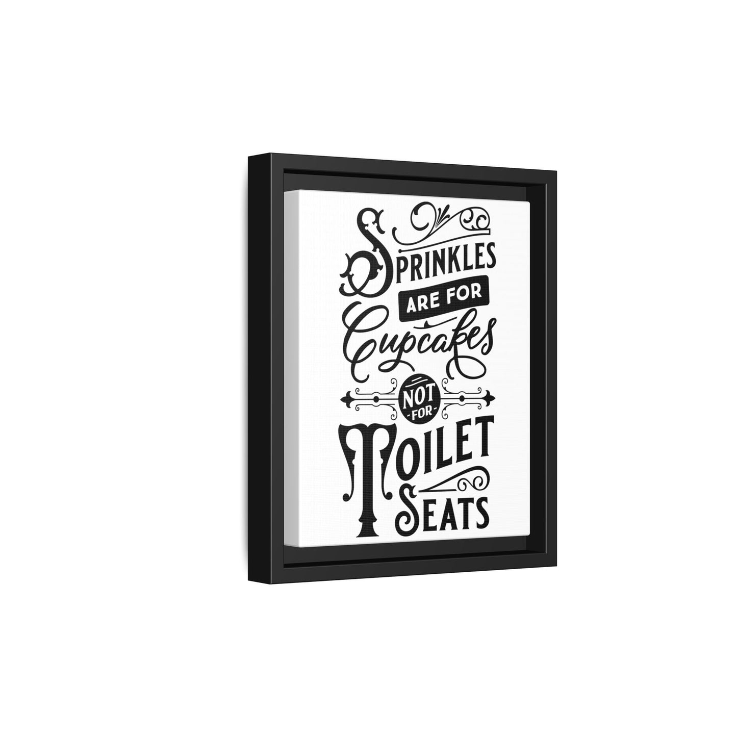 Framed Wall Art Print - Kitchen Decor, Funny Quote Art, Gift for Bakers, Home Sweet Home, Cupcake Lover Decor