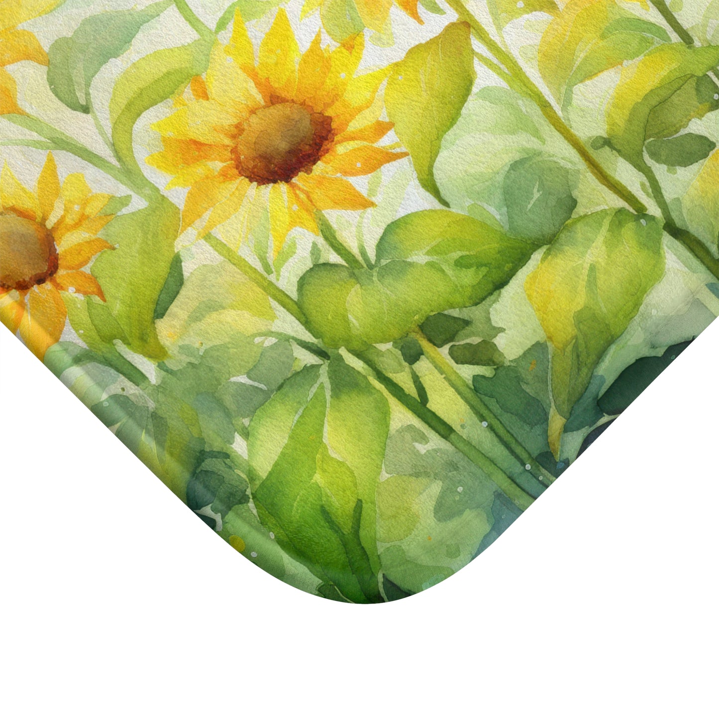 Sunflower Bath Mat - Brighten Your Bathroom, Summer Decor, Floral Home Accent, Gift for Garden Lovers, Eco-Friendly