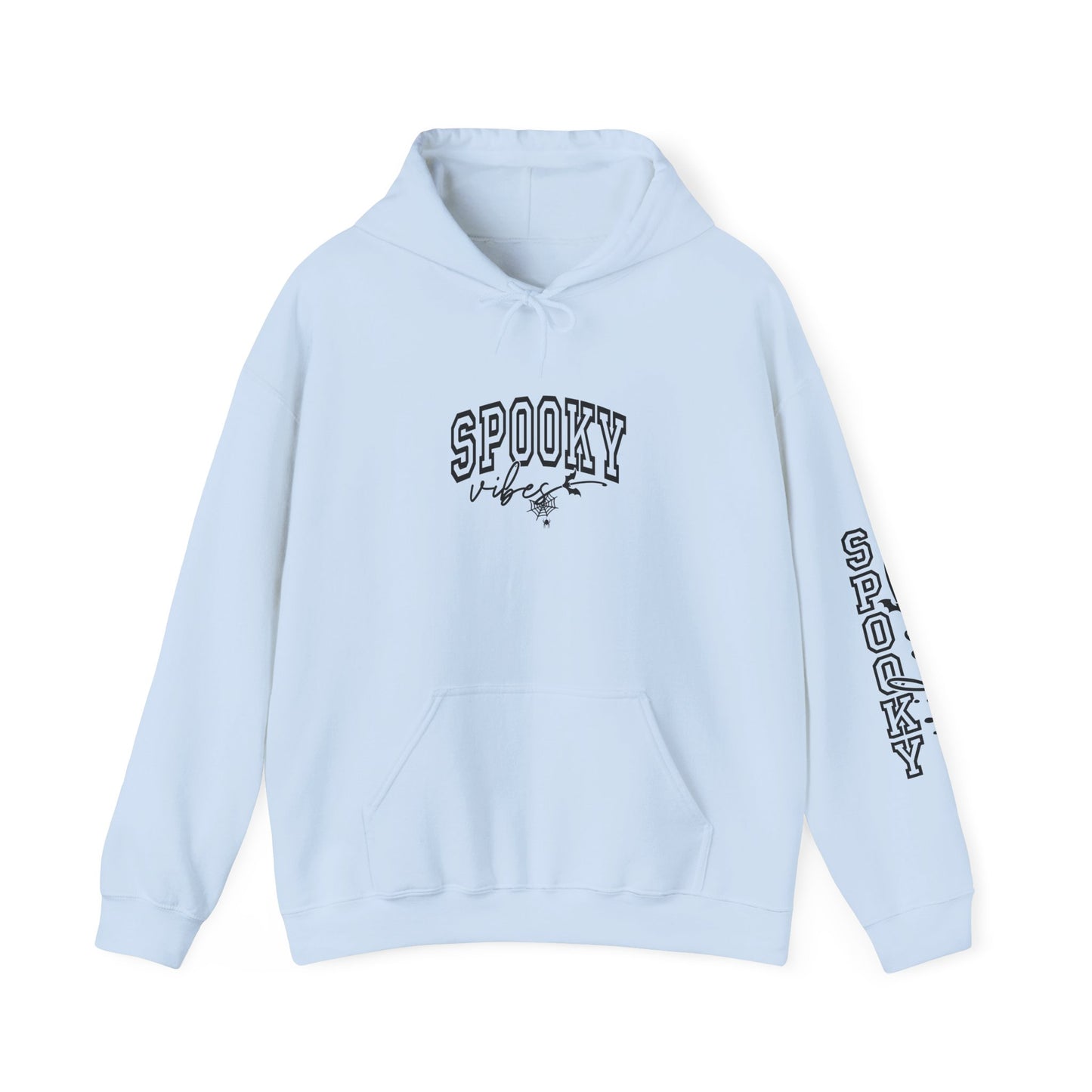 Spooky Sweatshirt for Halloween, Unisex Hooded Sweatshirt, Cozy Fall Apparel, Ghostly Gift, October Celebrations, Casual Halloween Wear