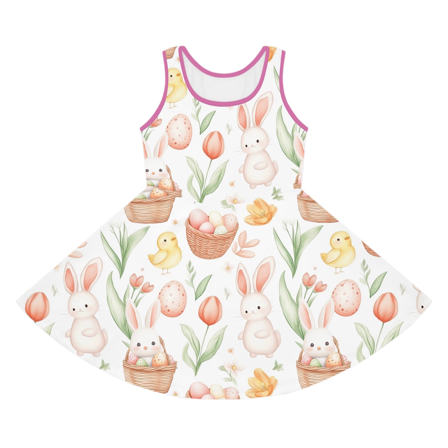 Charming Easter Bunny Girls' Sundress