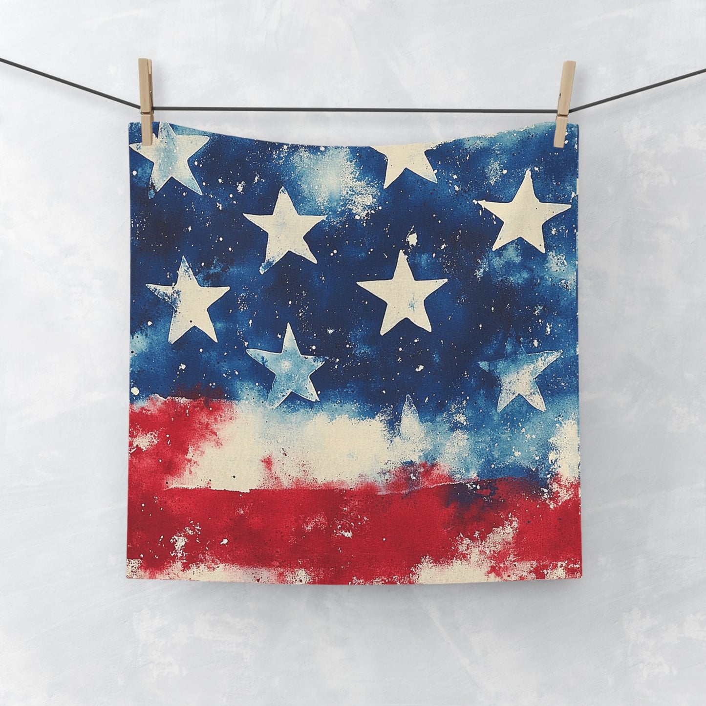 Patriotic Face Towel - Perfect for Fourth of July, Summer Picnics, BBQs, Home Decor, and Gifts