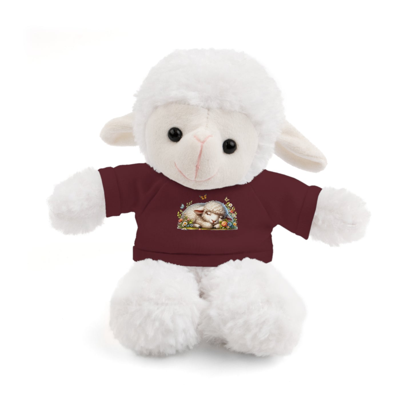 Stuffed Animals with Tee - Adorable Personalized Plush Toy, Baby Shower Gift, Kids' Birthday Party, Cuddle Buddy, Gift for All Occasions
