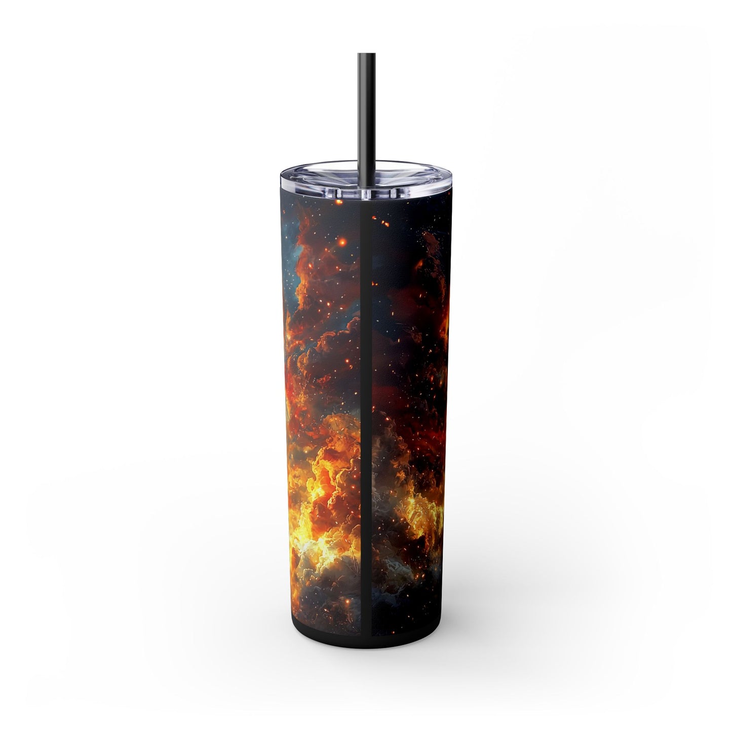 Cosmic Leo Tumbler with Straw - 20oz, Zodiac Sign Tumbler, Astrology Drinkware, Birthday Gift for Leo, Birthday Party Accessories
