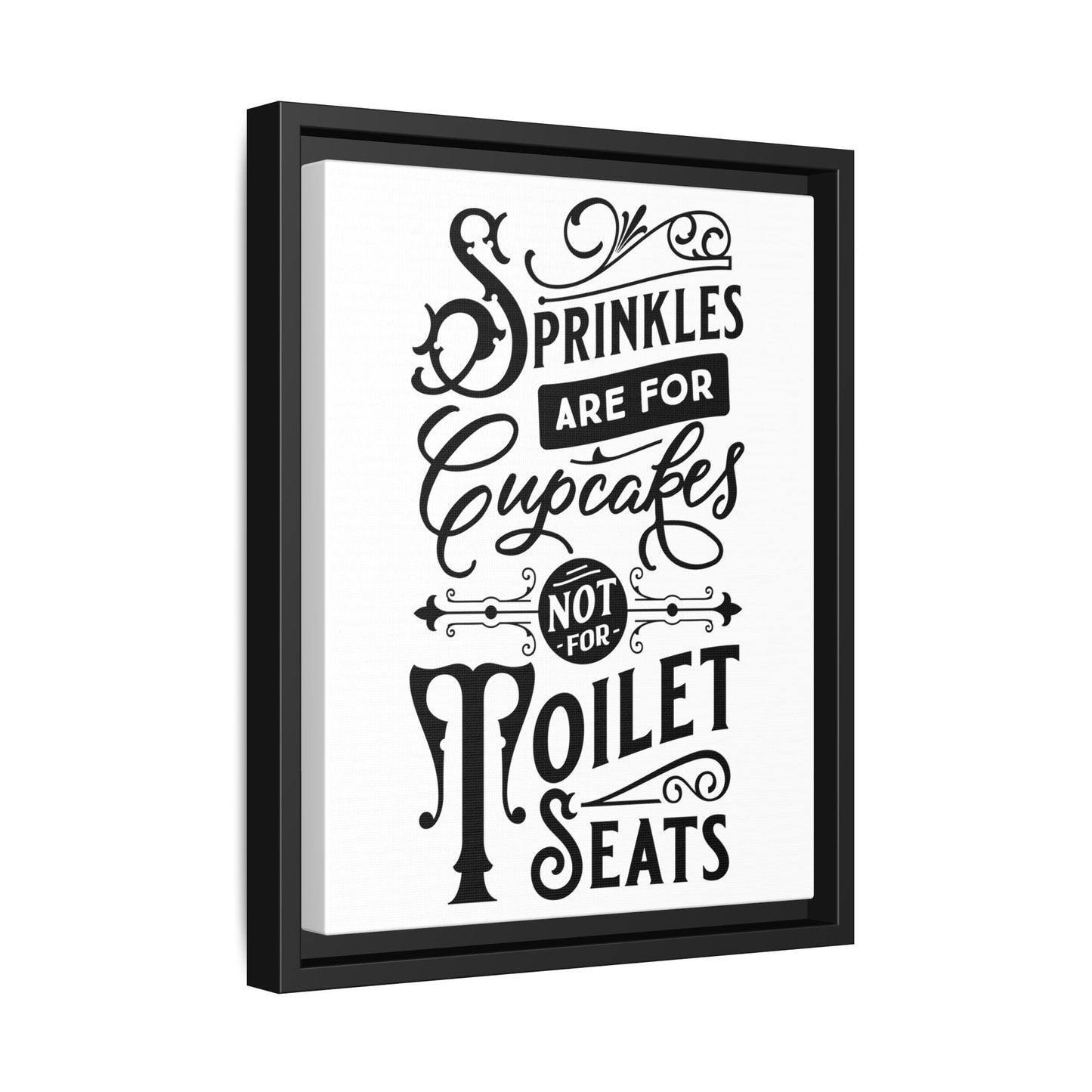 Framed Wall Art Print - Kitchen Decor, Funny Quote Art, Gift for Bakers, Home Sweet Home, Cupcake Lover Decor