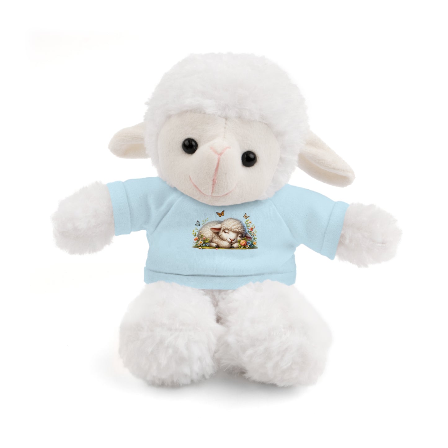 Stuffed Animals with Tee - Adorable Personalized Plush Toy, Baby Shower Gift, Kids' Birthday Party, Cuddle Buddy, Gift for All Occasions