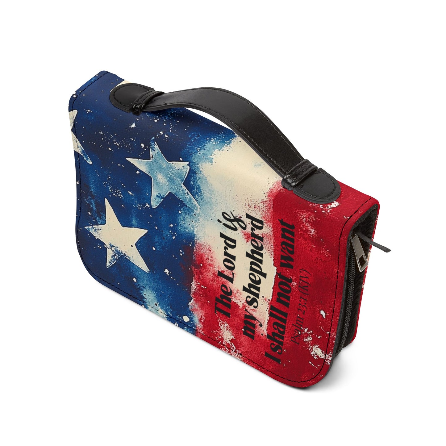 Patriotic Bible Cover, Faith-Based Gift, Devotional Organizer, Christian Accessories, Great for Holidays