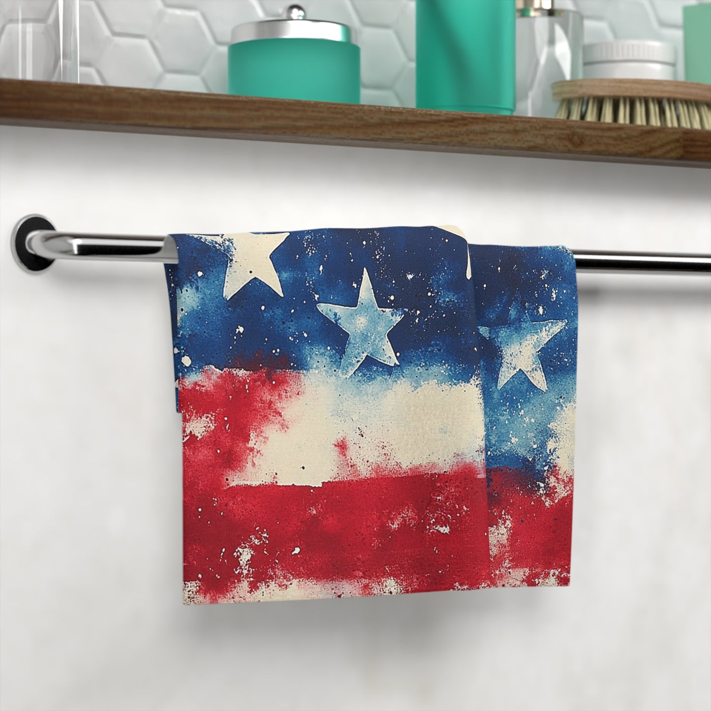 Patriotic Face Towel - Perfect for Fourth of July, Summer Picnics, BBQs, Home Decor, and Gifts