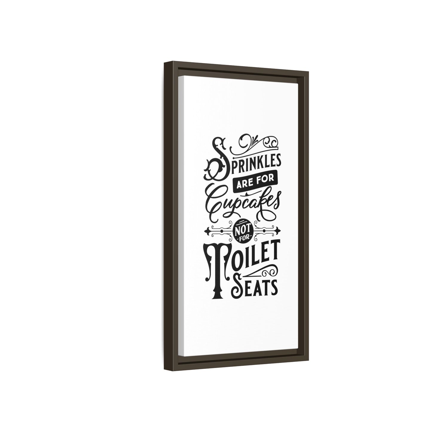 Framed Wall Art Print - Kitchen Decor, Funny Quote Art, Gift for Bakers, Home Sweet Home, Cupcake Lover Decor
