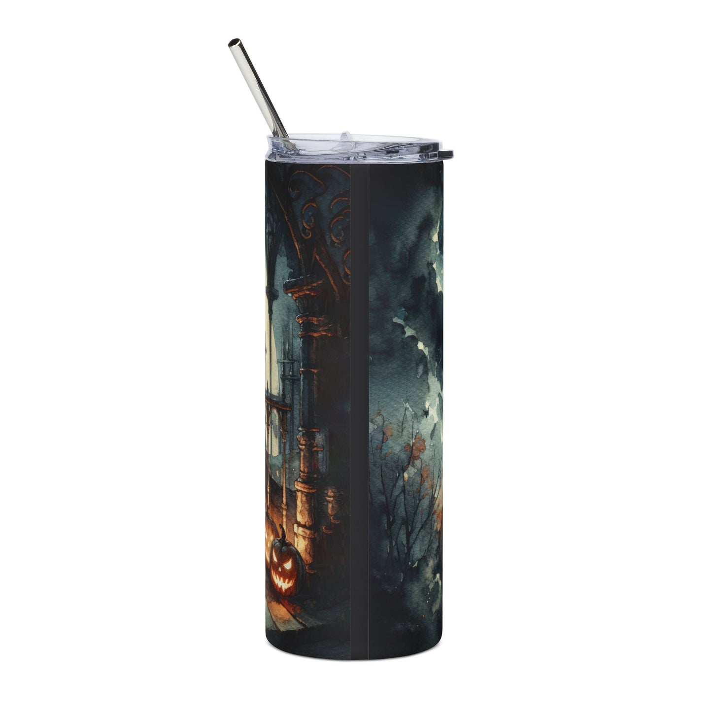 Mystical Night Stainless Steel Tumbler | 20oz Travel Mug, Fantasy Drinkware, Witchy Coffee Cup, Boho Gift, Dark Aesthetic