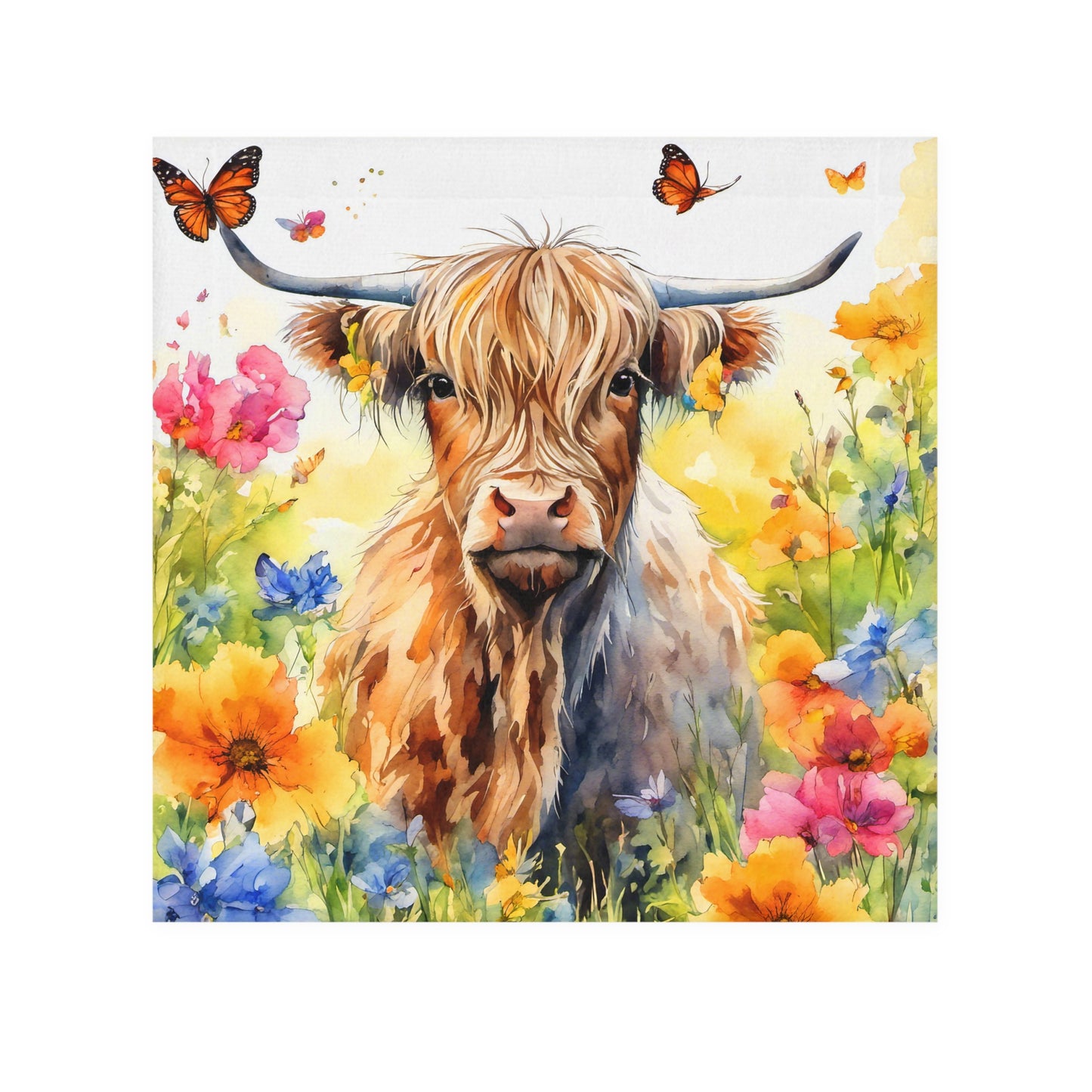 Whimsical Cow Face Towel - Delightful Farmhouse Decor, Perfect Gift for Animal Lovers, Kitchen Accessory, Unique Bathroom Towel