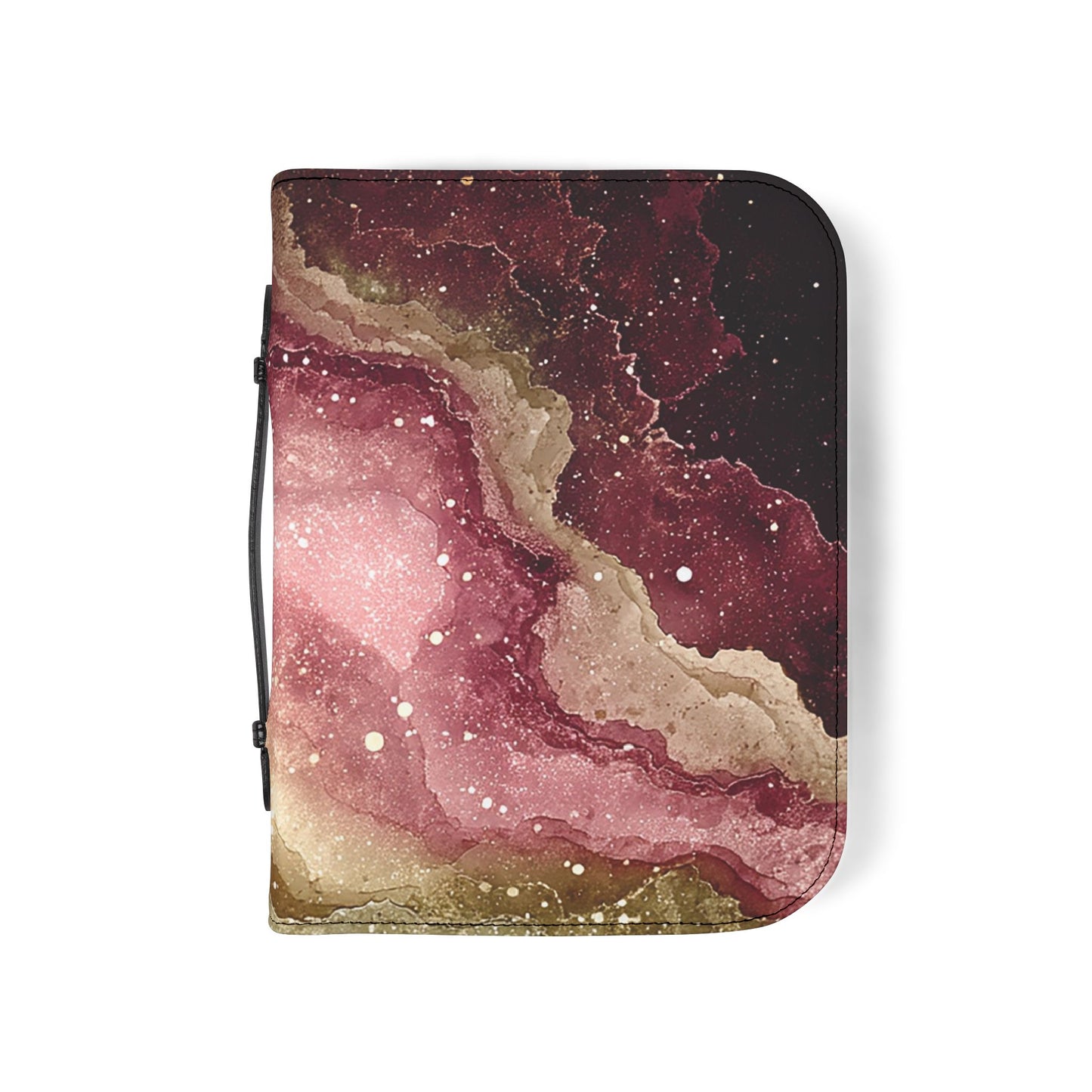 Celestial Bible Cover, Galaxy Inspired Book Cover, Christian Gift, Religious Journaling Accessory, Personalized Prayer Book, Space Art