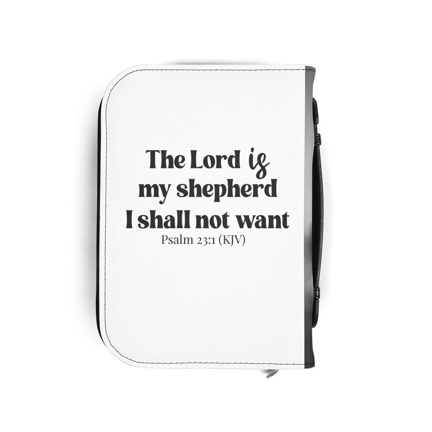 Spiritual Bible Cover with Inspirational Quotes, Faithful Gift for Christians, Church Accessories, Religious Decor, Psalm 23:1