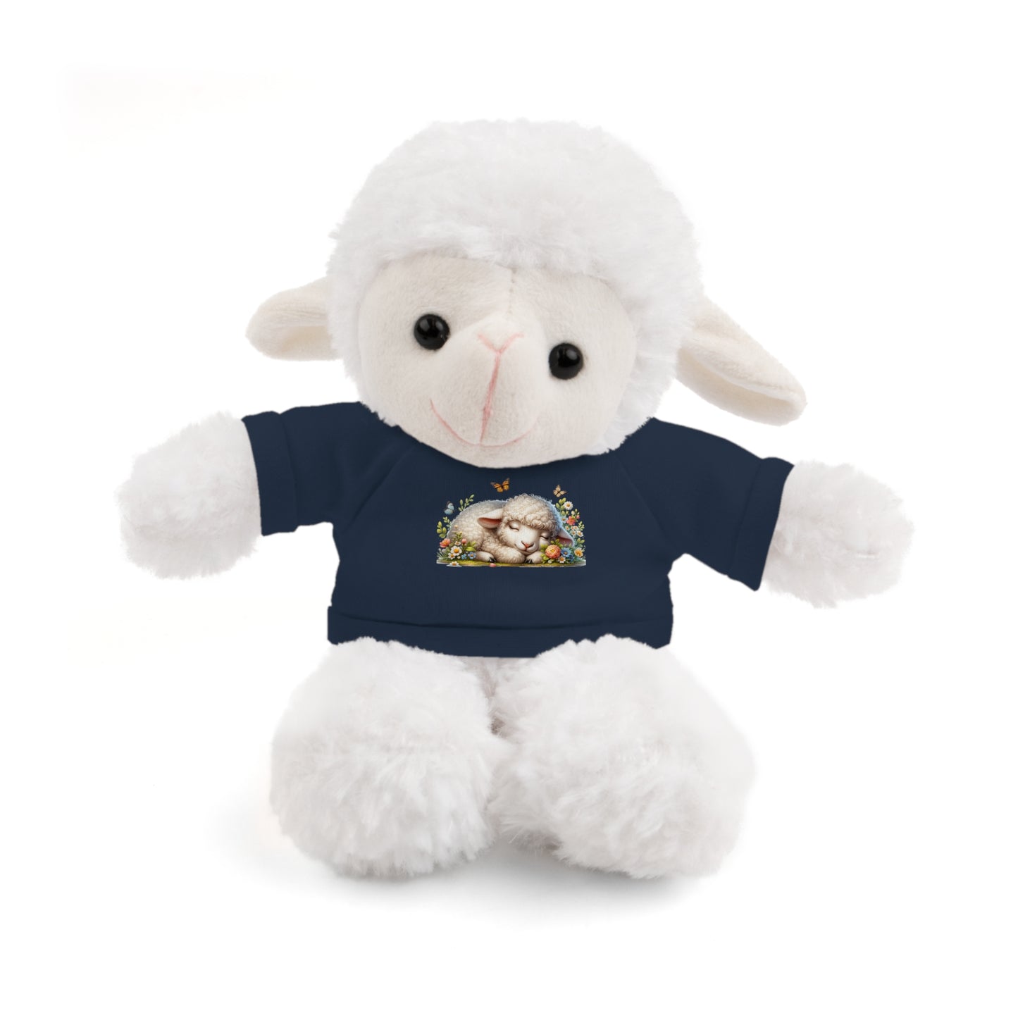 Stuffed Animals with Tee - Adorable Personalized Plush Toy, Baby Shower Gift, Kids' Birthday Party, Cuddle Buddy, Gift for All Occasions