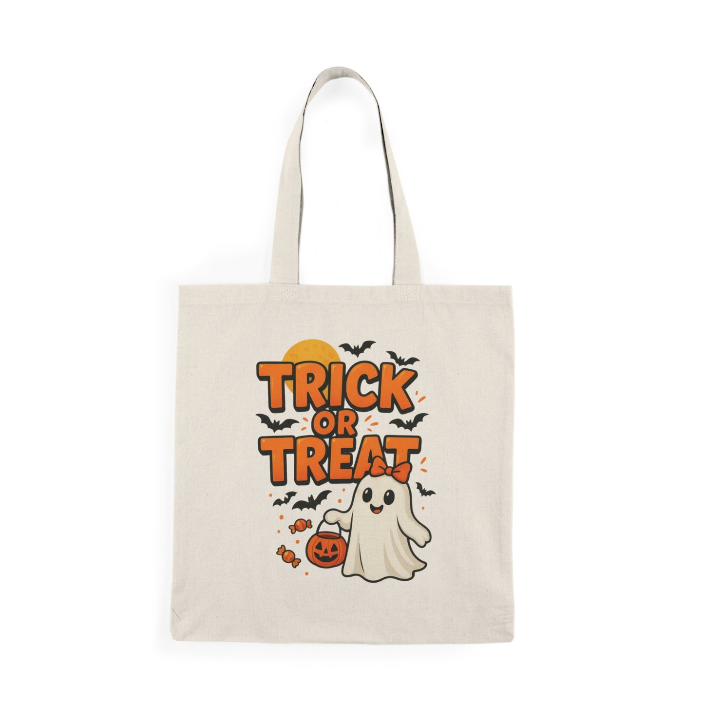 Halloween Tote Bag, Trick or Treat Eco Bag, Spooky Storage, Gift for Kids, Reusable Shopping Bag, Fall Accessories