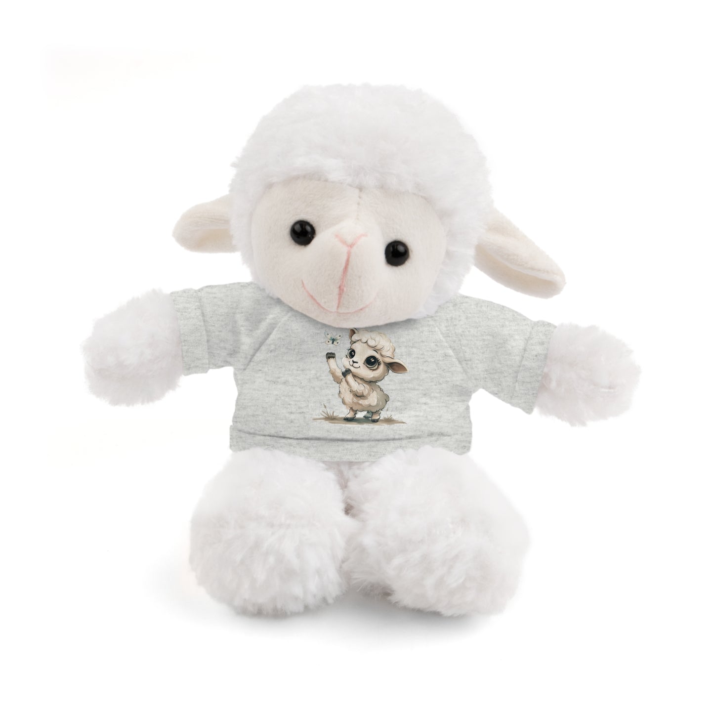 Cute Stuffed Animal Tee Buddy, Customized Plush Bear, Adorable Gift for Kids, Birthday Present, Nursery Décor