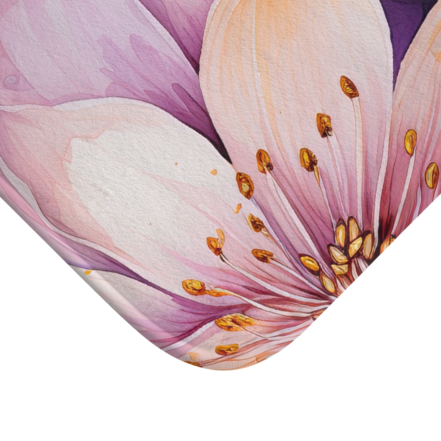 Floral Bath Mat | Luxurious Home Decor, Spring Vibes, Bathroom Accessory, Gift for Her, Mother's Day Decor