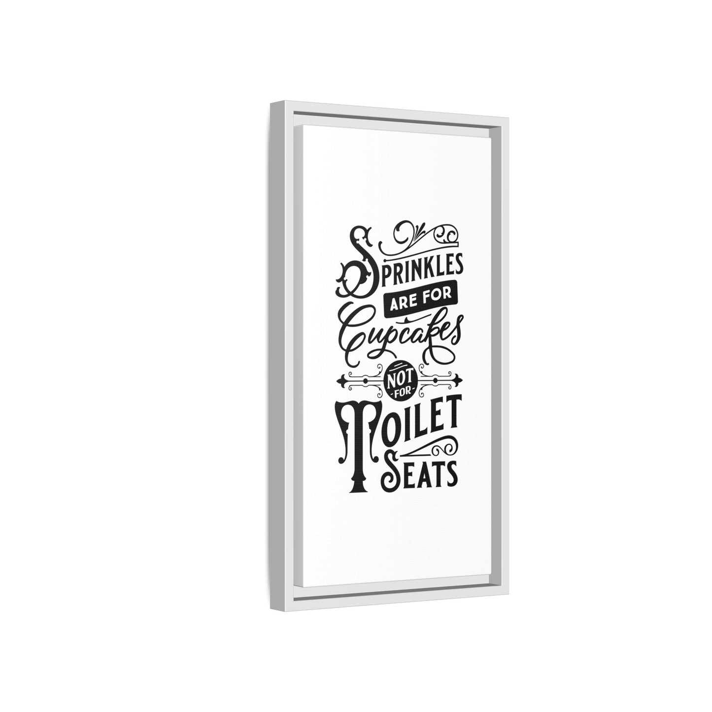 Framed Wall Art Print - Kitchen Decor, Funny Quote Art, Gift for Bakers, Home Sweet Home, Cupcake Lover Decor