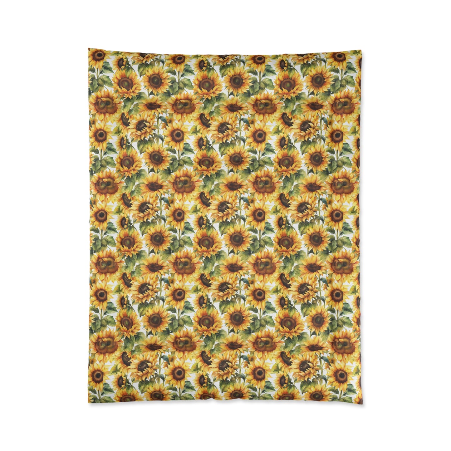 Sunflower Comforter: Brighten Your Bedroom, Cozy Bedding, Floral Home Decor, Gift for Garden Lovers, Spring & Summer Bedding