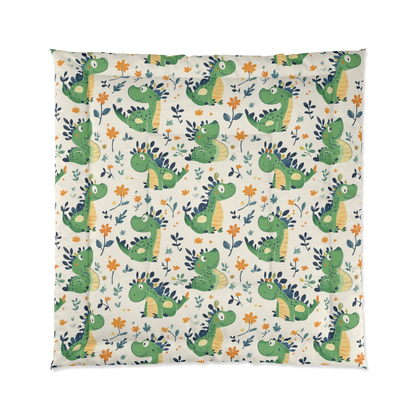 Dinosaur-Themed Comforter for Kids, Cute Kids Bedding, Fun Bedroom Decor, Gift for Baby Showers, Nursery Essentials