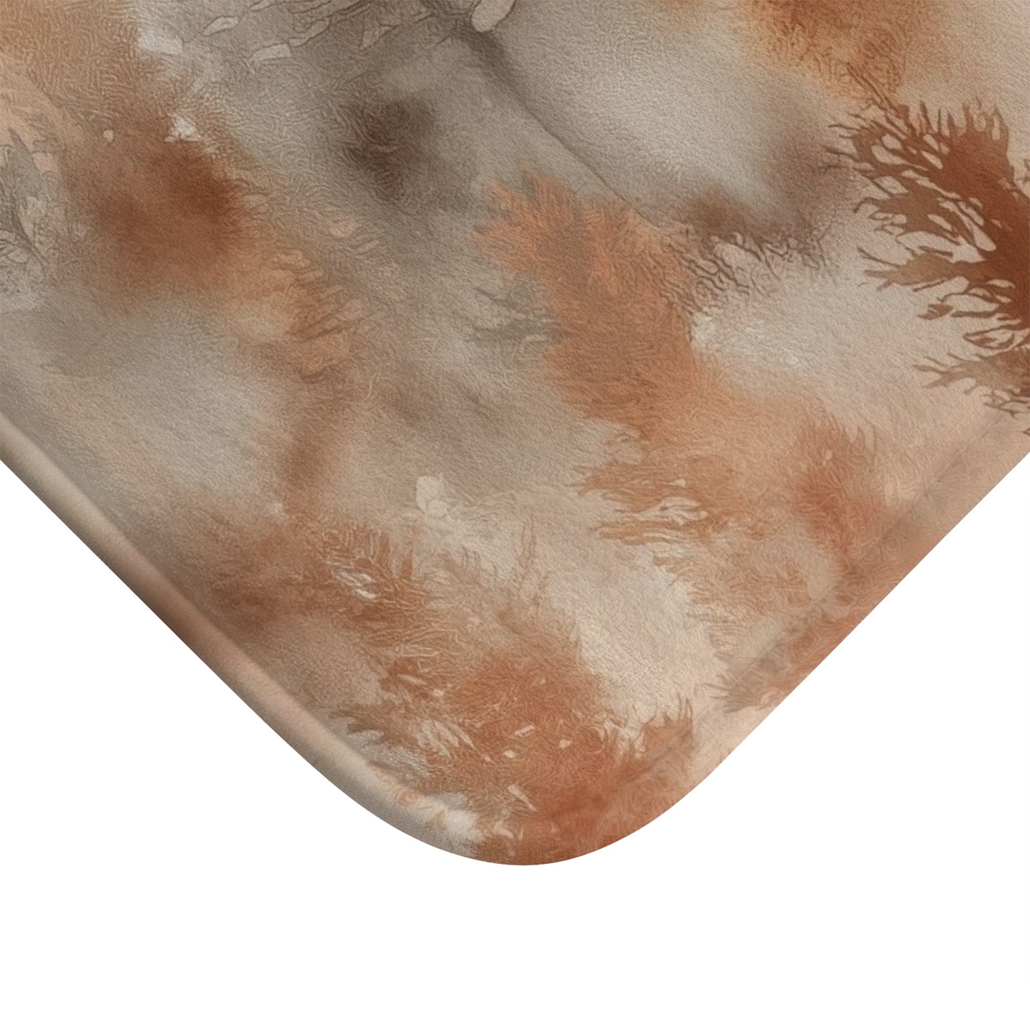 Cozy Autumn Forest Bath Mat, Farmhouse Decor, Bathroom Accessories, Nature-inspired Rug, Rustic Home Gift