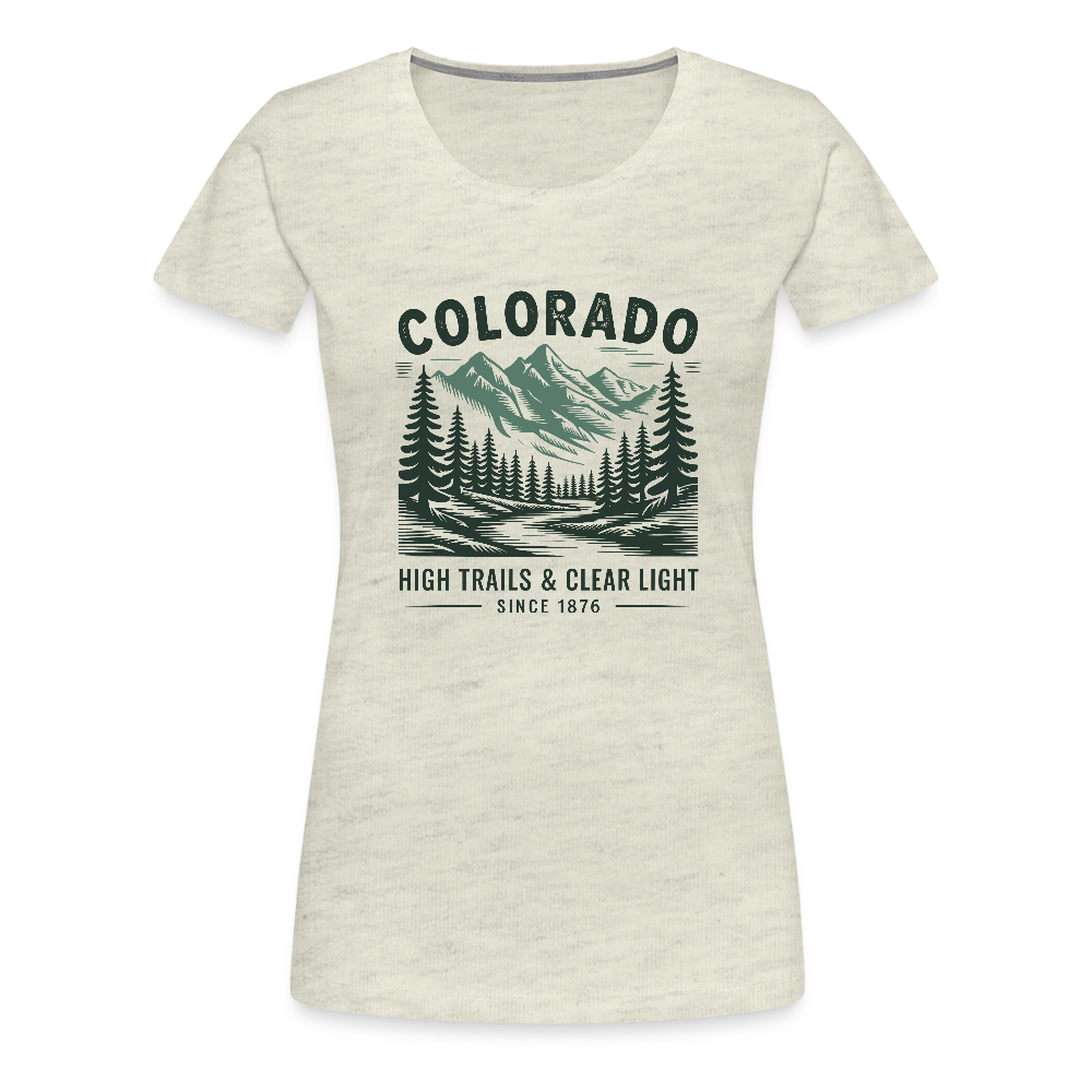 Colorado Women’s Premium T-Shirt - heather oatmeal
