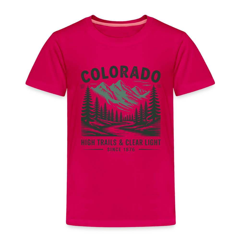 Colorado Toddler Premium T-Shirt - dark pink