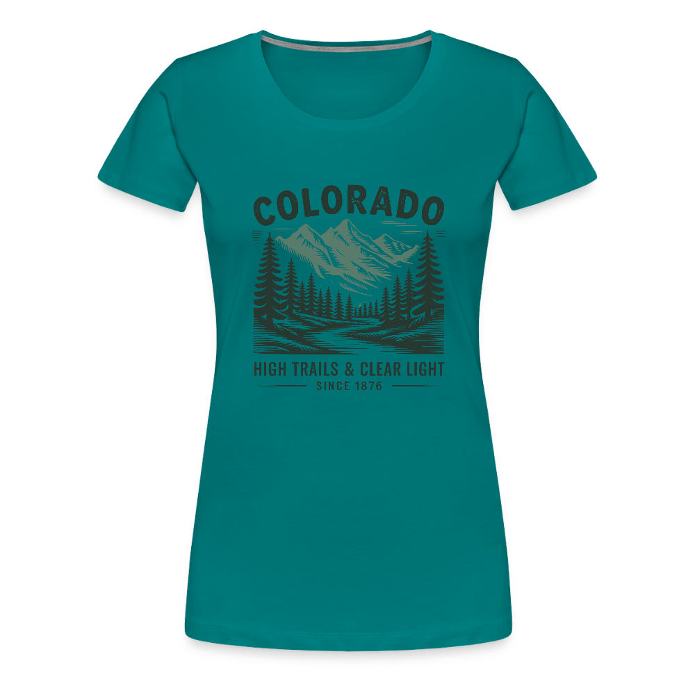 Colorado Women’s Premium T-Shirt - teal