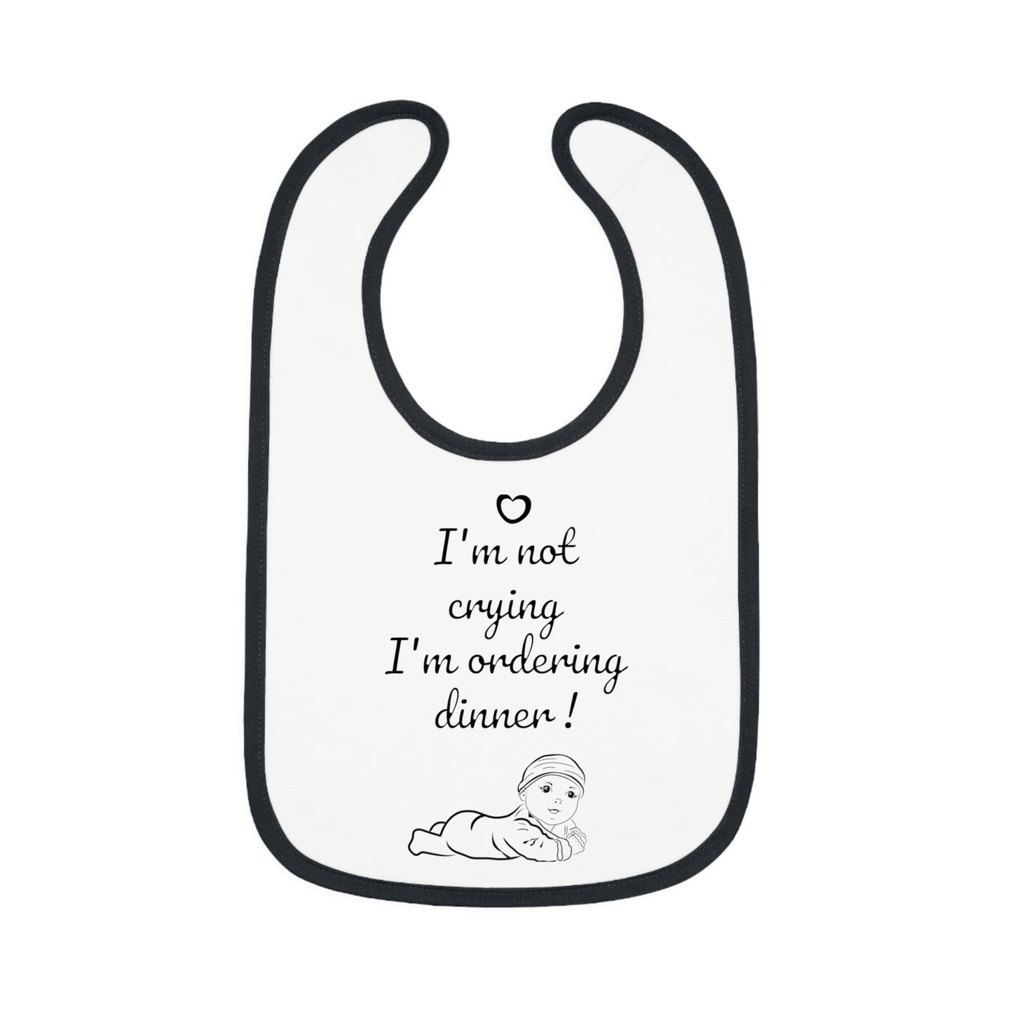 Whimsical Baby Bib with Cute Quote - Perfect for New Parents, Baby Showers, Infant Gift, Unique Fun Eating Accessory