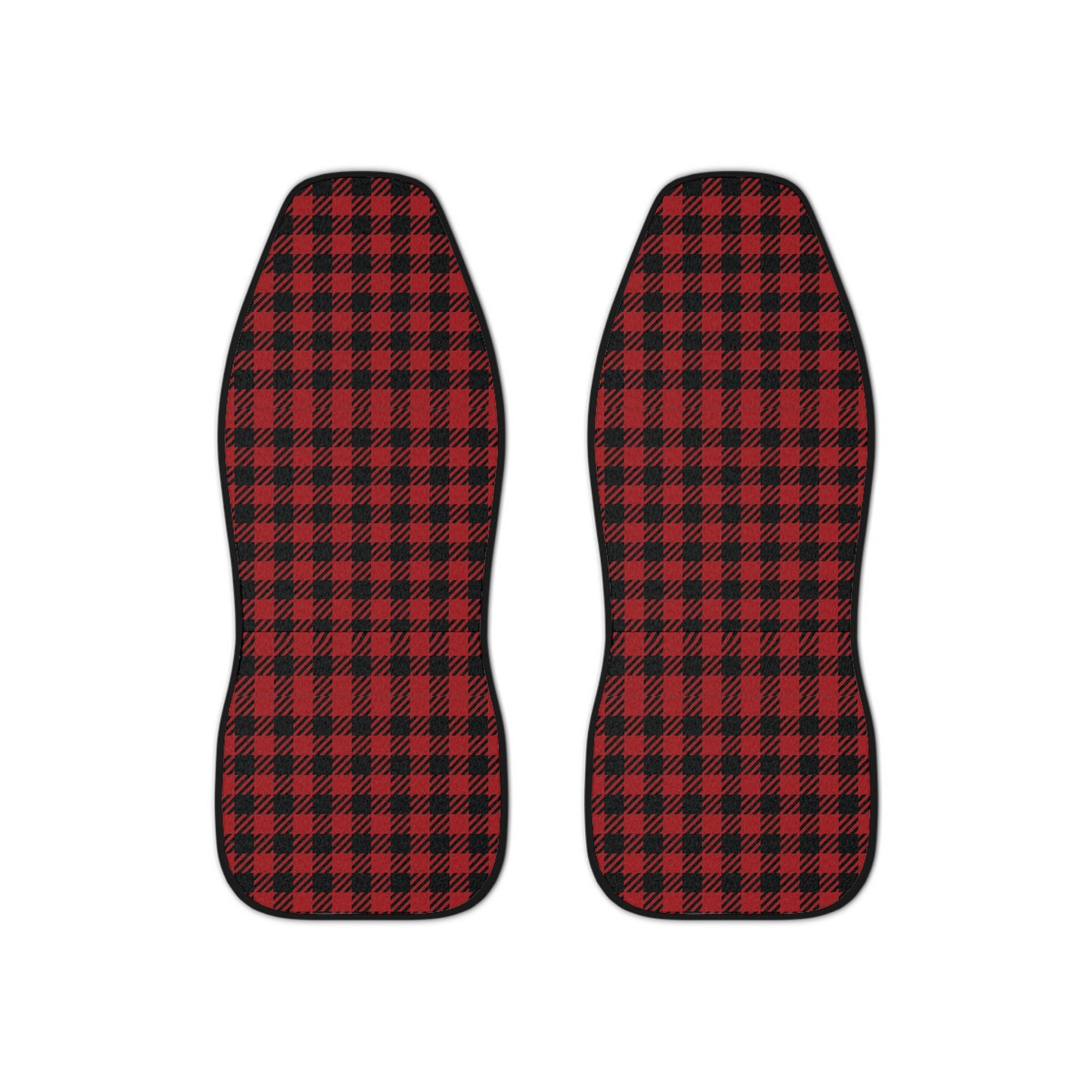 Cozy Plaid Car Seat Covers | Rustic Red Checkered Auto Accessories, Car Interior Decor, Unique Gift for Car Lovers, Holiday Travel