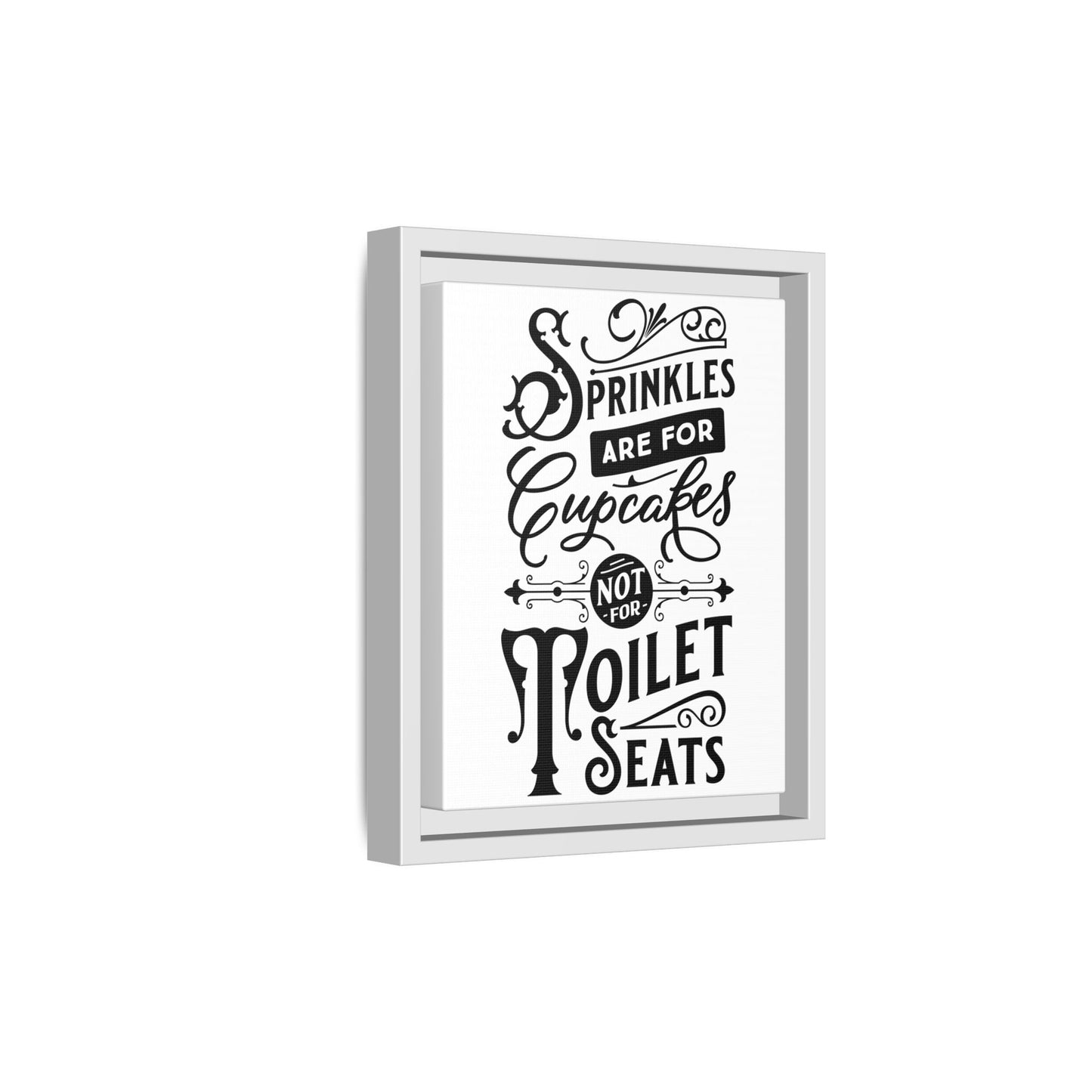 Framed Wall Art Print - Kitchen Decor, Funny Quote Art, Gift for Bakers, Home Sweet Home, Cupcake Lover Decor