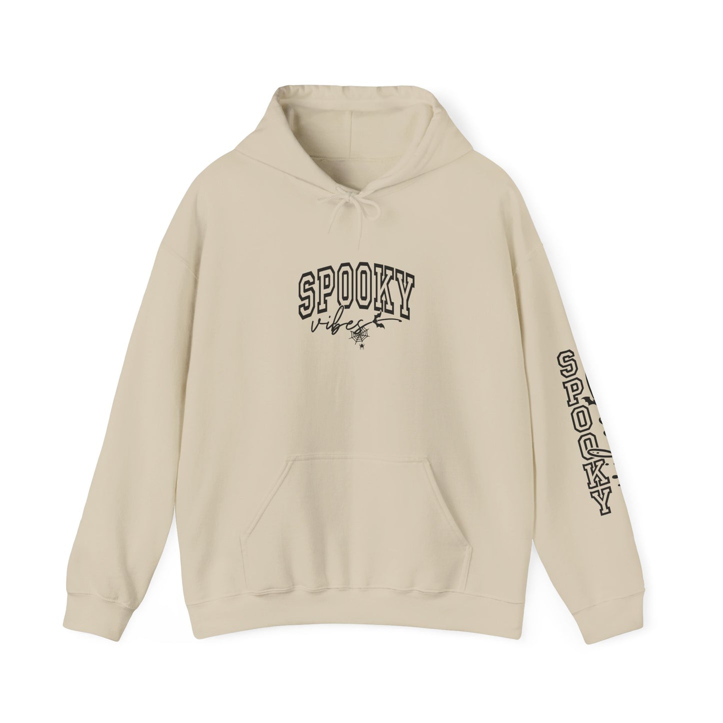 Spooky Sweatshirt for Halloween, Unisex Hooded Sweatshirt, Cozy Fall Apparel, Ghostly Gift, October Celebrations, Casual Halloween Wear