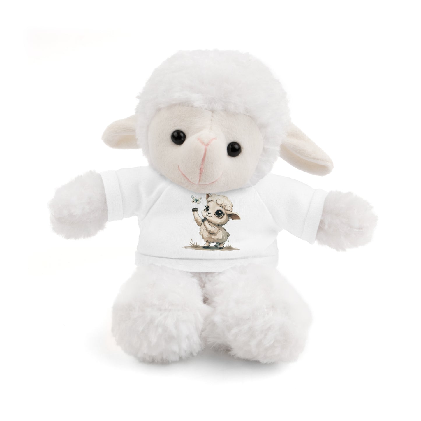 Cute Stuffed Animal Tee Buddy, Customized Plush Bear, Adorable Gift for Kids, Birthday Present, Nursery Décor