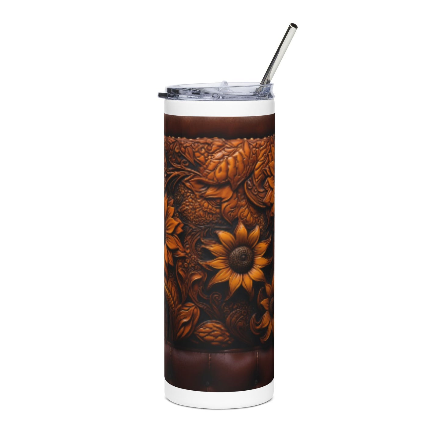 Handcrafted Floral Stainless Steel Tumbler | Perfect Gift for Warm Drinks, Travel, and Home Decor | Stylish and Eco-Friendly