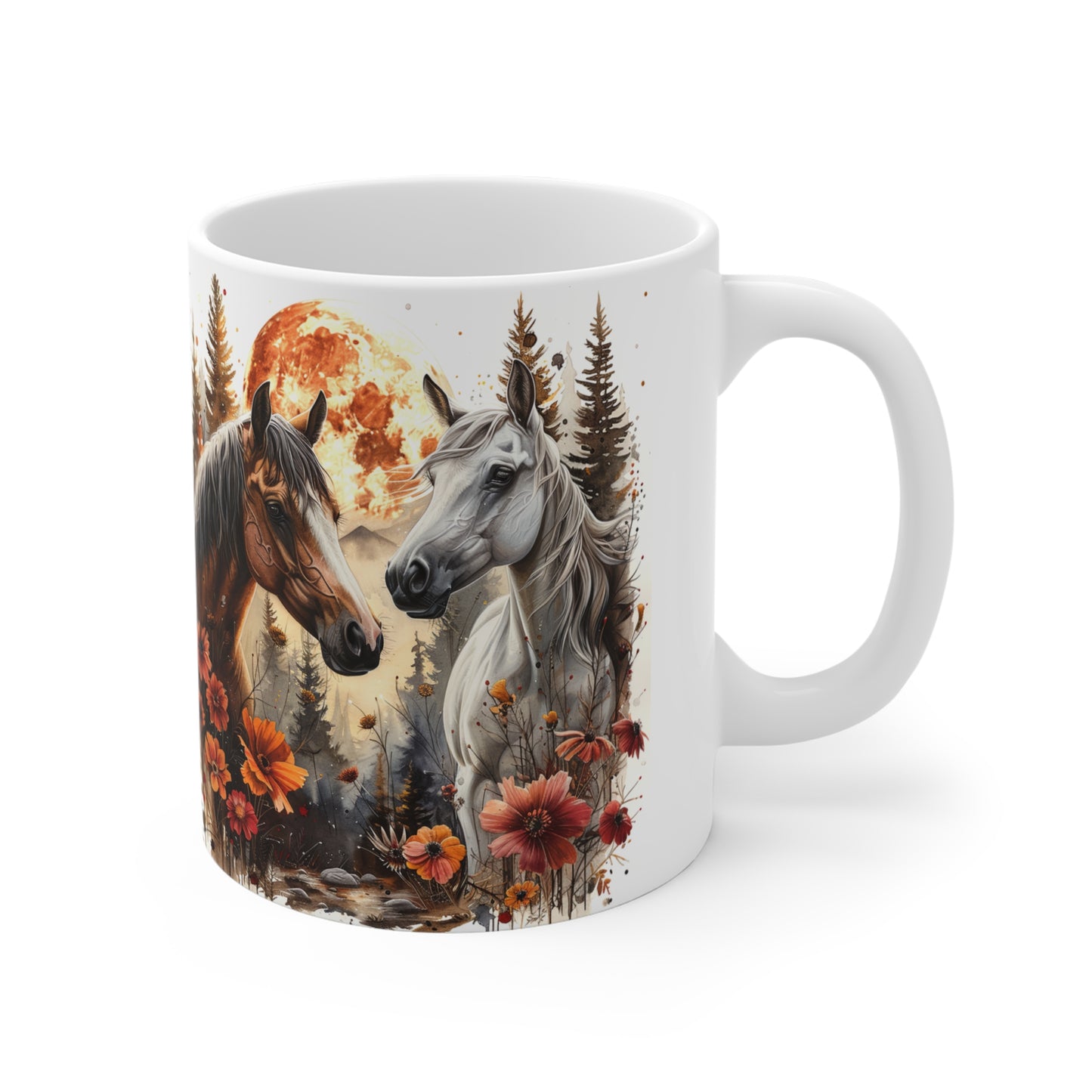 11 oz. Equestrian Autumn Mug