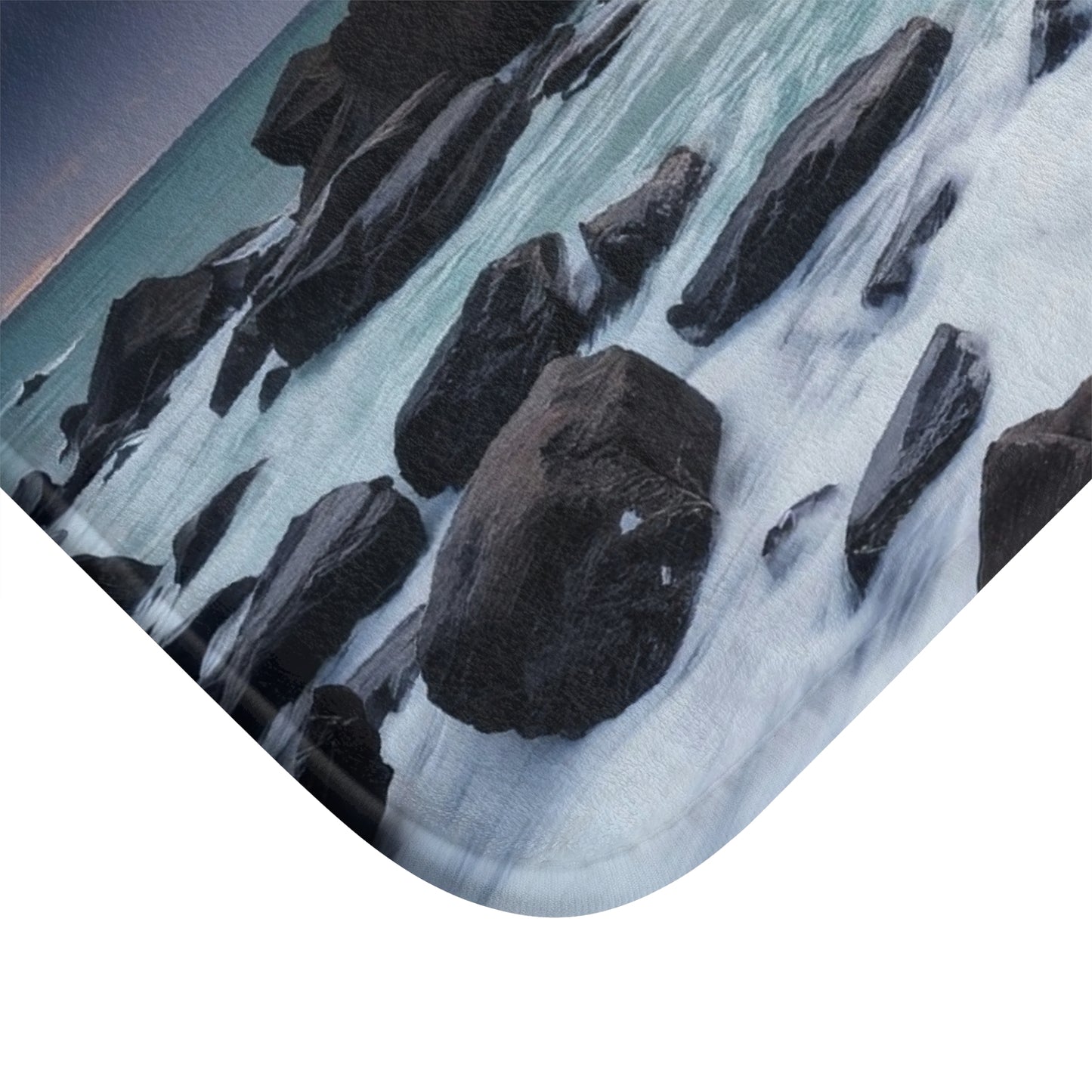 Stormy Ocean Bath Mat - Nature Home Decor, Bathroom Rug, Non-Slip Bath Mat, Coastal Vibes, Shower Mat