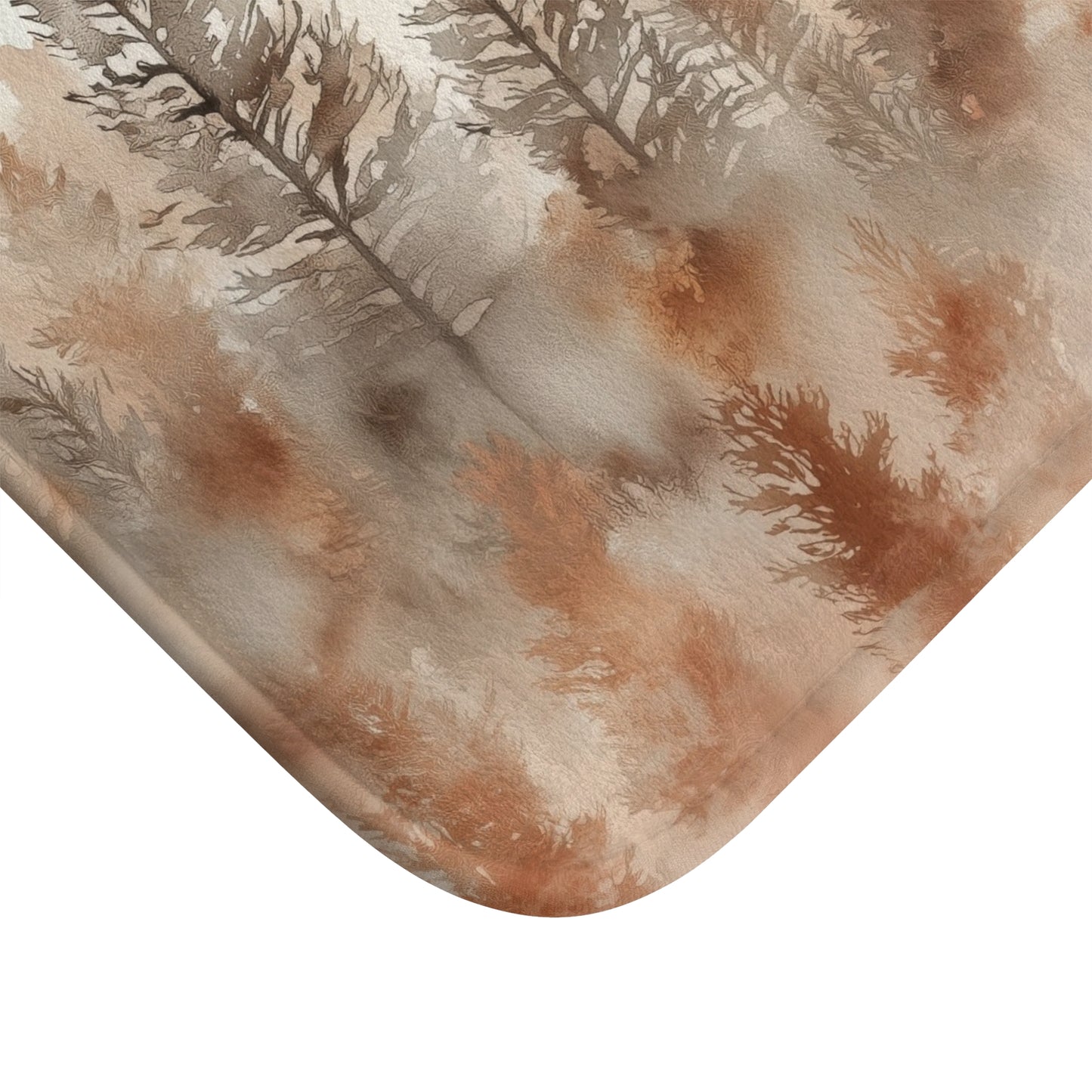 Cozy Autumn Forest Bath Mat, Farmhouse Decor, Bathroom Accessories, Nature-inspired Rug, Rustic Home Gift