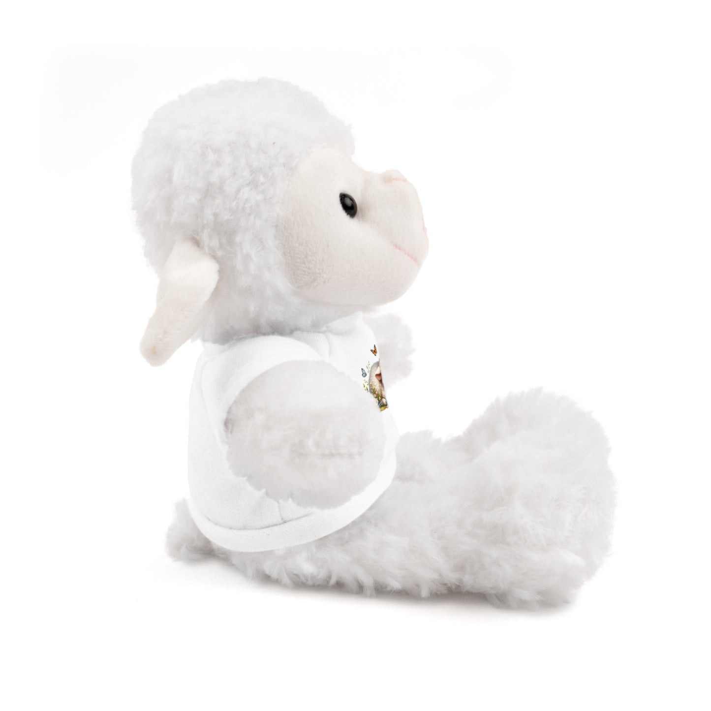 Stuffed Animals with Tee - Adorable Personalized Plush Toy, Baby Shower Gift, Kids' Birthday Party, Cuddle Buddy, Gift for All Occasions