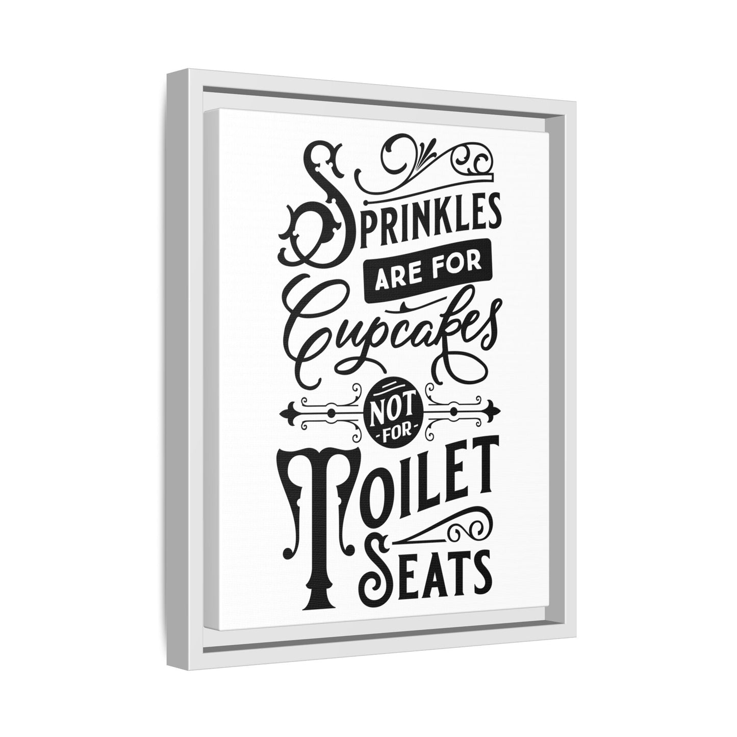 Framed Wall Art Print - Kitchen Decor, Funny Quote Art, Gift for Bakers, Home Sweet Home, Cupcake Lover Decor