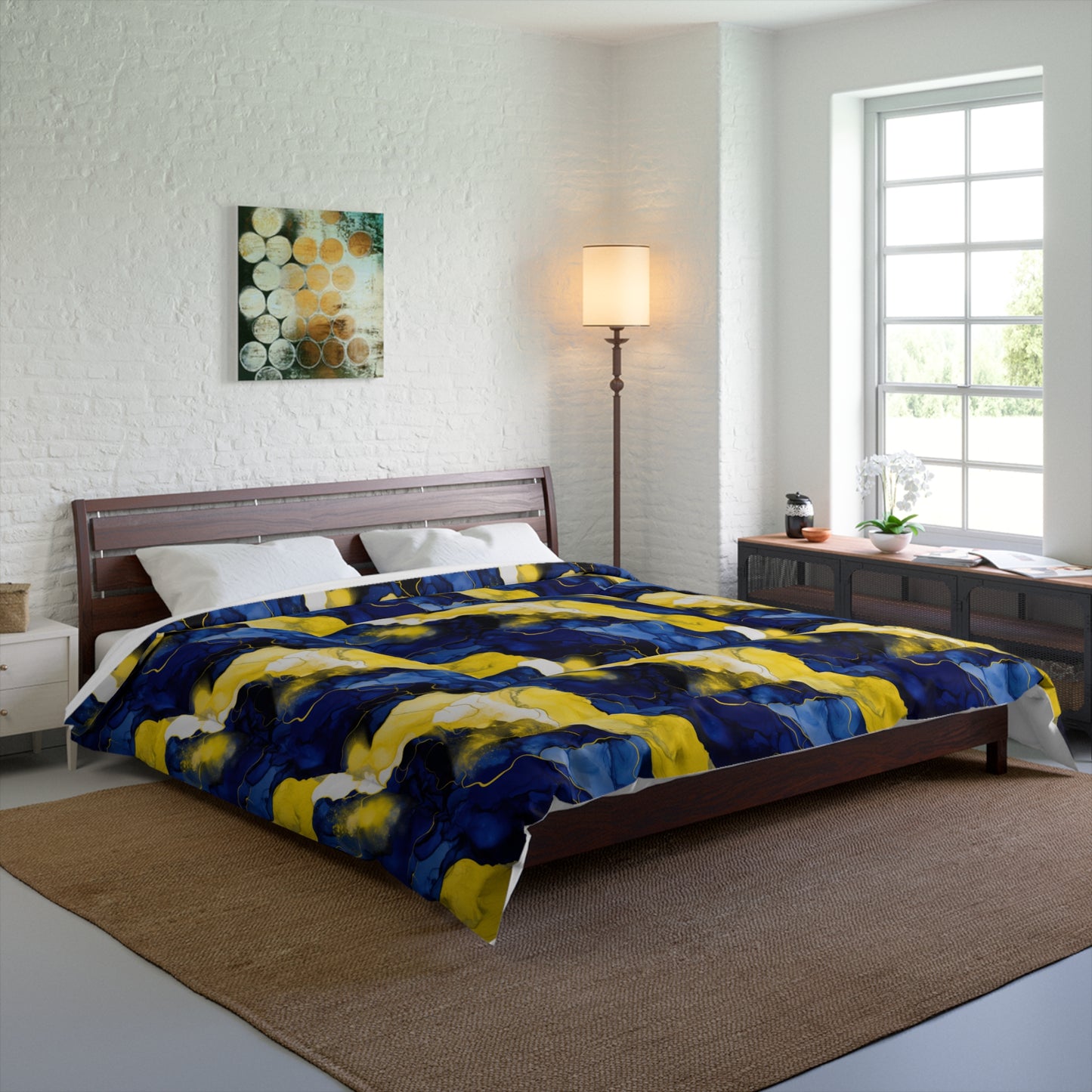 Vibrant Abstract Comforter - Cozy Bedding, Home Decor, Modern Bedroom, Gift for Her, Stylish Bedspread