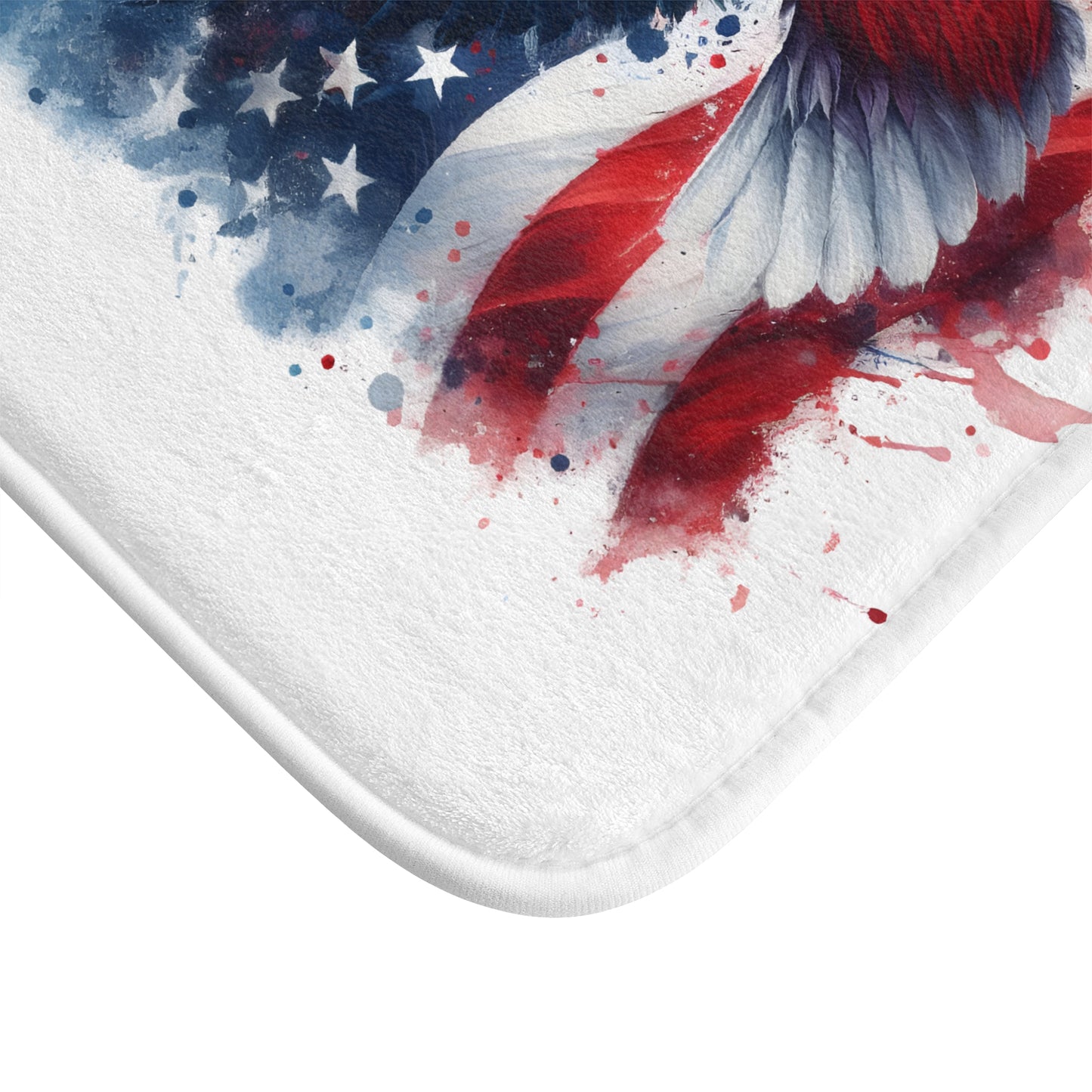 Patriotic Eagle Bath Mat - American Flag Vibe, Perfect for Home Decor, 4th of July, Gifts for Veterans, Rustic Bathroom