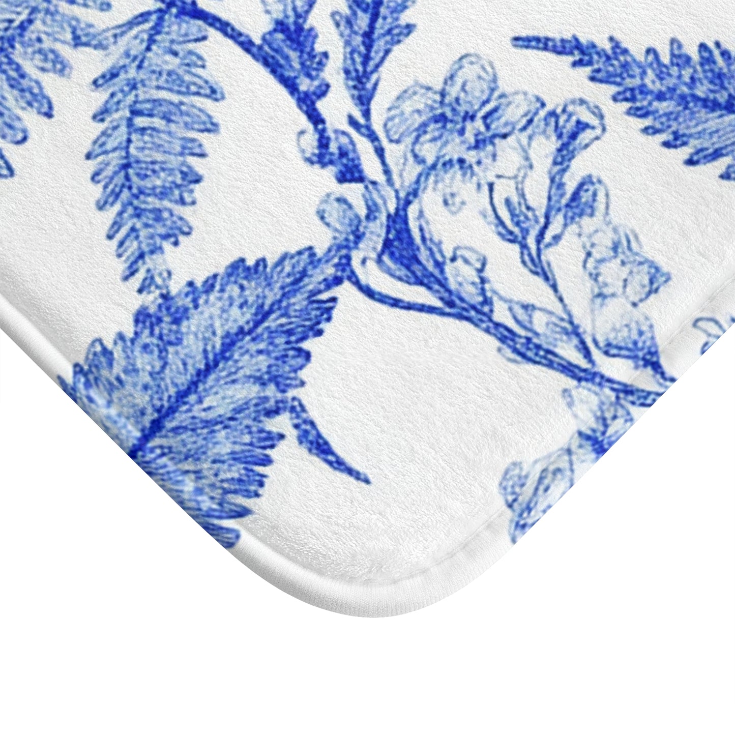 Elegant Butterfly Bath Mat, Floral Bathroom Decor, Blue Butterfly Home Accessory, Luxurious Bathing Experience, Gift for Nature Lovers