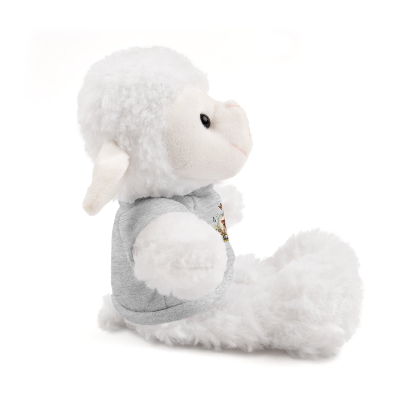 Stuffed Animals with Tee - Adorable Personalized Plush Toy, Baby Shower Gift, Kids' Birthday Party, Cuddle Buddy, Gift for All Occasions