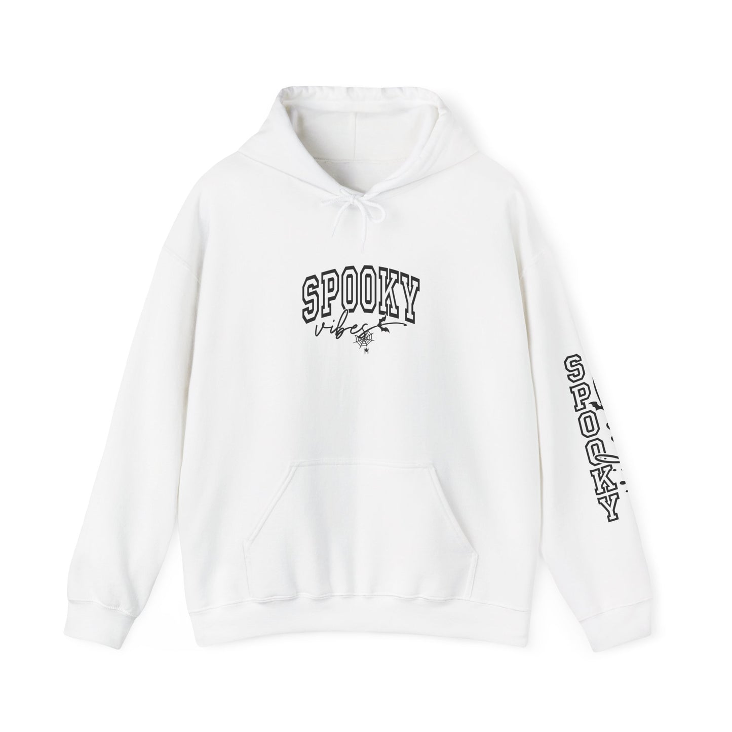 Spooky Sweatshirt for Halloween, Unisex Hooded Sweatshirt, Cozy Fall Apparel, Ghostly Gift, October Celebrations, Casual Halloween Wear