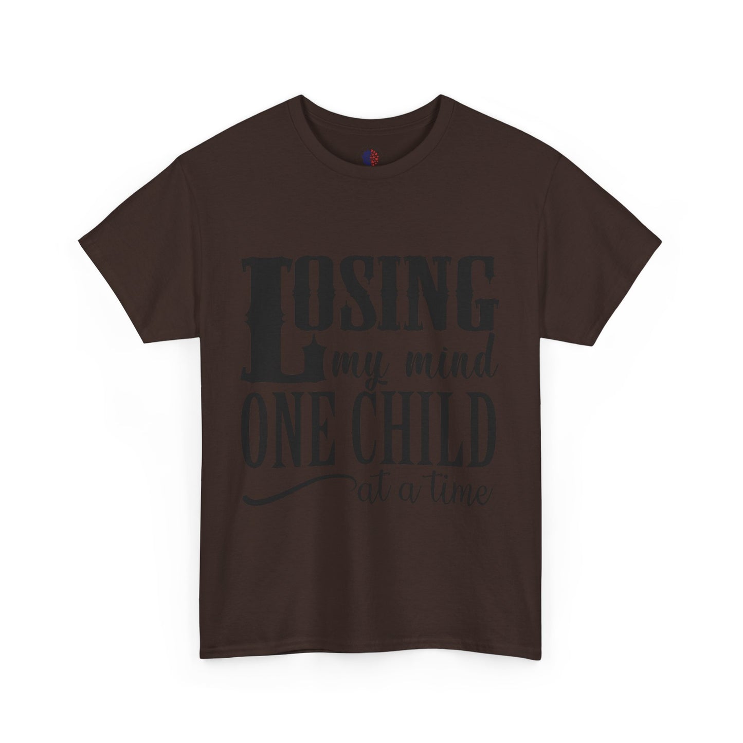 Losing My Mind Unisex Heavy Cotton Tee, Funny Parents T-Shirt, Gift for Moms, Humor Shirt for Dad, Casual Wear, Family Humor Top
