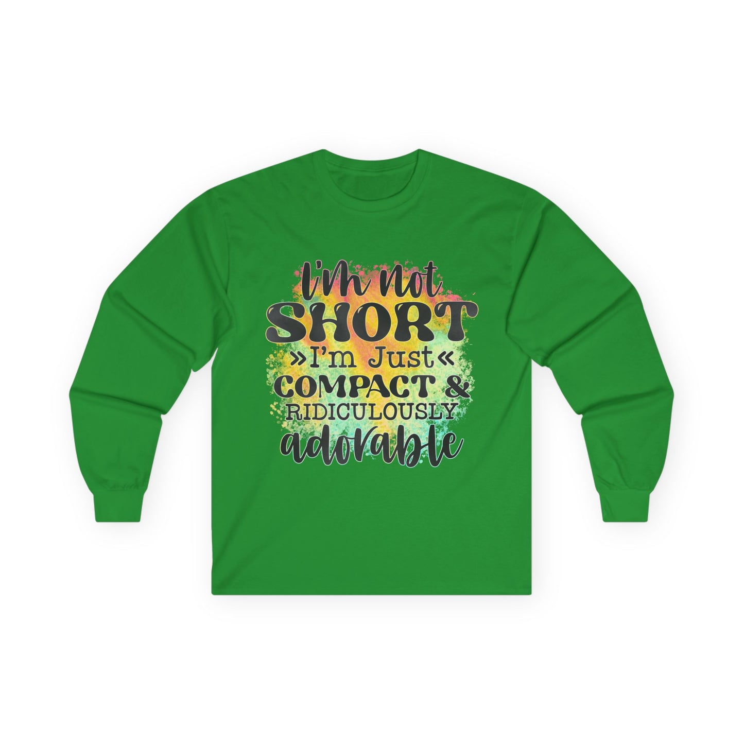 Adorable Long Sleeve Tee: I'm Not Short, I'm Just Compact, Funny Gift for Kids, Casual Wear, Birthdays, Everyday Humor
