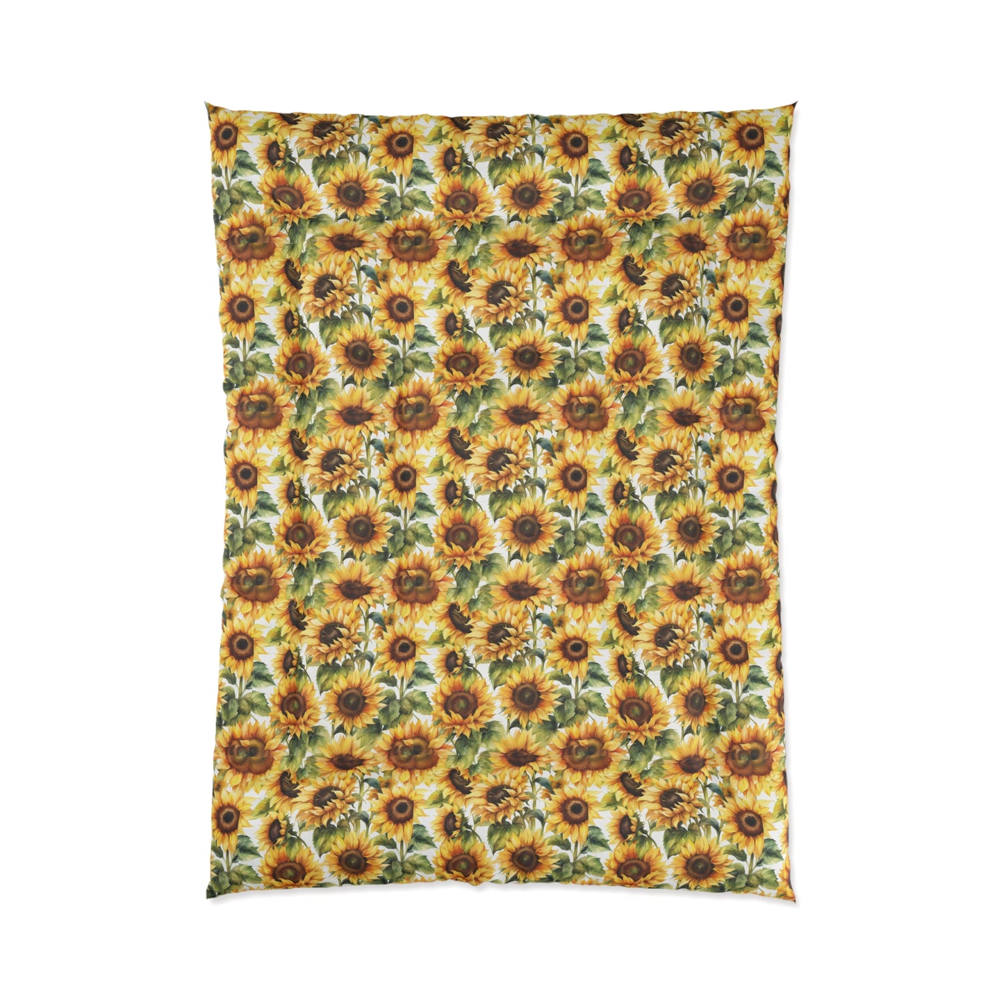 Sunflower Comforter: Brighten Your Bedroom, Cozy Bedding, Floral Home Decor, Gift for Garden Lovers, Spring & Summer Bedding